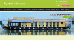 Desktop Screenshot of prasanthyholidays.com